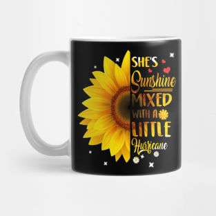 Cute Sunflower Graphic Letter Print Mug